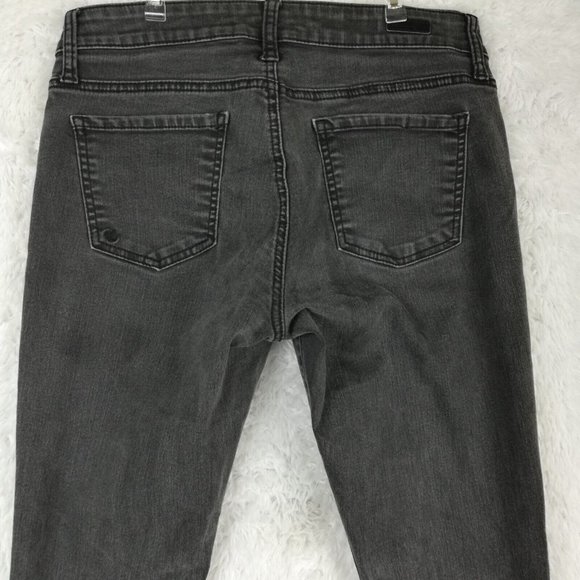 Kut from the Kloth Womens Jeans Skinny Mia Toothpick Denim‎ Black Wash Zipper 6 - Picture 8 of 13